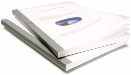 Coverbind Clear Matte/Linen Backs Thermal Binding Covers [1/8", 11 x 8.5, Gray, Portrait]