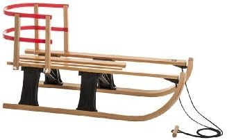 Hamax Schlitten & Rodel - Bobs Lillehammer Rodel Mini W/backsupport, black/maple and beech, 540026 by Hamax