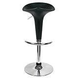 Gas Lift Pod Bar Stool Black - Breakfast Bar Stool Kitchen Bar Stool from Lamboro'