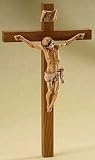 12 Inch Fontanini Woodtone Crucifix 250