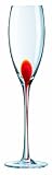 Luminarc - 9239260 - Lot De 4 Flûtes - Drip Rouge - 22 Cl