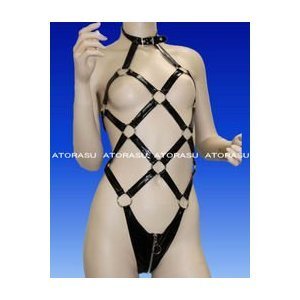 エナメルの縄いらず亀甲ボンテージ