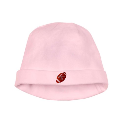 Artsmith, Inc. Baby Hat Football Equals Life - Petal Pink