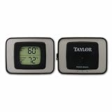 Taylor 1524 Weather Guide with Wireless Remote Indoor/Outdoor Thermometer