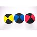 Jonglierball 3 set rot-schwarz gelb-schwarz blau-schwarz