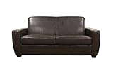 IMAGE OF Baxton Studio Broome Modern Sofa Sleeper, Dark Brown