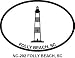 FOLLY BEACH LIGHT Oval Bumper Sticker