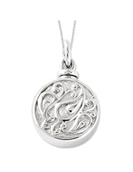 Tear Ash Holder Necklace in Sterling Silver