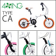 4ING 16インチ 折りたたみ自転車 TYPE CA Wサス 6段