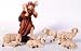 Shepherd with Sheep Figurines - 6-Piece Set - 6" Height Shepherd