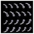 Joby Jewels on White Design Nail Sticker- JB-12
