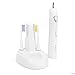 Ivation Rechargeable Electric Toothbrush w/Sonic Wave Technology & UV Sanitizer - Includes Induction Charging Base & 3 Brush Heads
