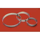 Pastry Ring Entremet in Stainless Steel Size: Dia 7 7/8' x H 1 3/8