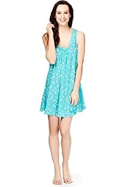 Scoop Neck Spotted Vest Dress