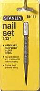 stanley 58-111 1/32-inch tip square nail head set