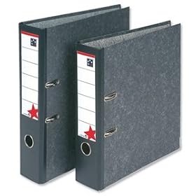 (Pack of 10) 5 Star Office Lever Arch File 70mm A4 Cloudy Grey
