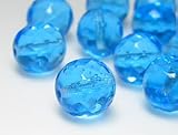 Glasperlen zum Auffaedeln 12mm (Sky Blue), 100 Stueck
