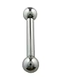 Silver Surgical Steel Tongue Ring - Silver Tongue Ring (8 Gauge)