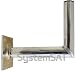 250mm Satellite Wall Mount Bracket Galvanised Steel 25cm + B