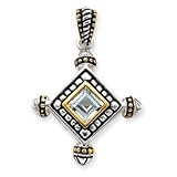 Sterling Silver Blue Topaz Pendant