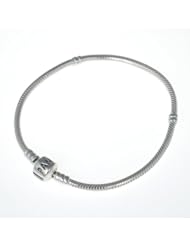 PANDORA Sterling Silver 7.9 Bead Clasp Charm Bracelet 590702HV-20"