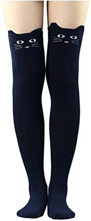 Weiin girls Cute 7d Cartoon Animal Pattern Thigh Stockings Over Knee High Socks