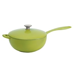 Mario Batali 4-Quart Risotto and Saucier Pan, Pesto by Mario Batali