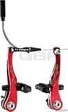 TRP CX9 Mini Front and Rear V-Brake Set, Red