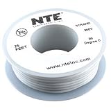 NTE Stranded 26 AWG Hook-Up Wire White 25 ft.