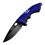 Best Deal Nice Gold Trim Pocketknife Silver Stainless Steel Drop Point Blade Linerlock Folding Camping Knife w/ Pocket Clip