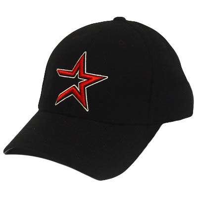 MLB HOUSTON TEXAS ASTROS BLACK RED BASEBALL HAT CAP