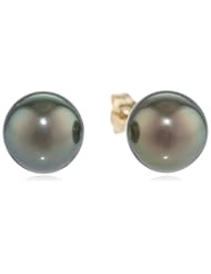 14k Gold Tahitian Cultured Pearl Earrings