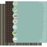 Double-sided Passover Scrapbooking Paper- Retro Seder Plate