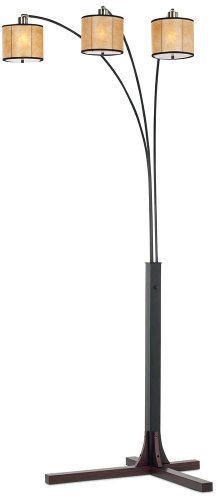 Legna Triple Lantern Arc Floor Lamp