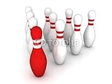 Wallmonkeys Peel and Stick Wall Decals - Bowling Kegel - 48