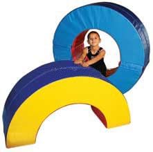 Half Donut, 18" wide x 56" diameter, Solid Green, Large