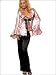 French Tuxedo Pajamas 2Pc. Set PLUS