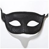 Black Venetian Half Mask