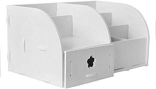 Aotuoshi Large Capacity Cosmetic Storage and Makeup Organizer r with Drawers &amp; Storage in White