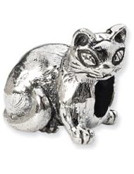 Sterling Silver Siamese Charm for 3mm Charm Bracelets