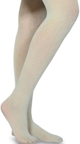TeeHee Texture Dot Women's Fashion Tights (M/L, Aqua Luna)