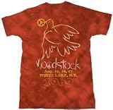 Woodstock American Peace Dove red tie-dye t-shirt