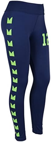 Seattle Seahawks 12th Man Fan Leggings Navy Regular / Plus Size (Regular (13"-15.5"))
