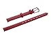 Uyoung 6mm Women's Solid Red Smooth Genuine Leather Watch Band