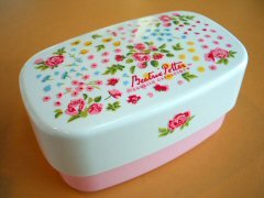 イングリッシュガーデン ２段お弁当箱 ローズガーデン柄