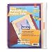 Cardinal Ring Binder Divider Pockets with Index Tabs, Letter Size, Assorted Colors, 5 per Pack (84009)