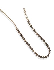 36" Triple Strand Leather with Cultured Freshwater Pearl Necklace