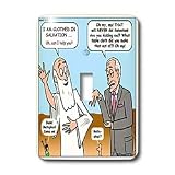 Rich Diesslin The Cartoon Old Testament - Isaiah 61 10 62 03 Salvation is Always in Fashion Bible clothed in salvation fashion deisigner - Light Switch Covers - single toggle switch
