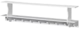 313ceMgHGyL. SL160  Allen 9   hook Wall Shelf, 9 HOOKS, WHITE