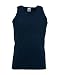 Fruit of the Loom Plain athletic sleeveless vest Navy Blue Large (41-43 inch chest)